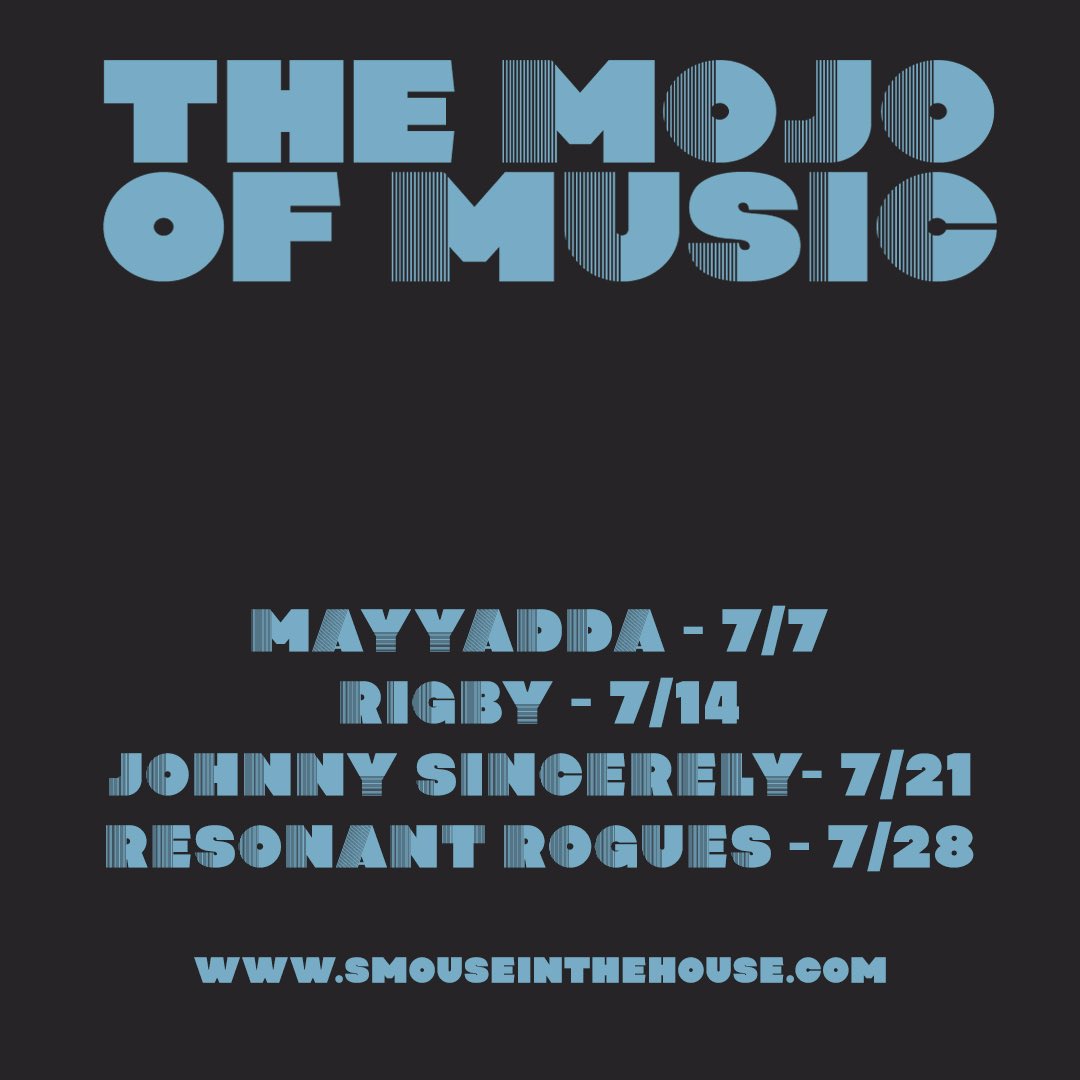 The MOJO is back! @she_Major kicks it off on July 7th. Special thanks to <a href="/TheHookMpls/">The Hook Theater</a> for hosting some of these.