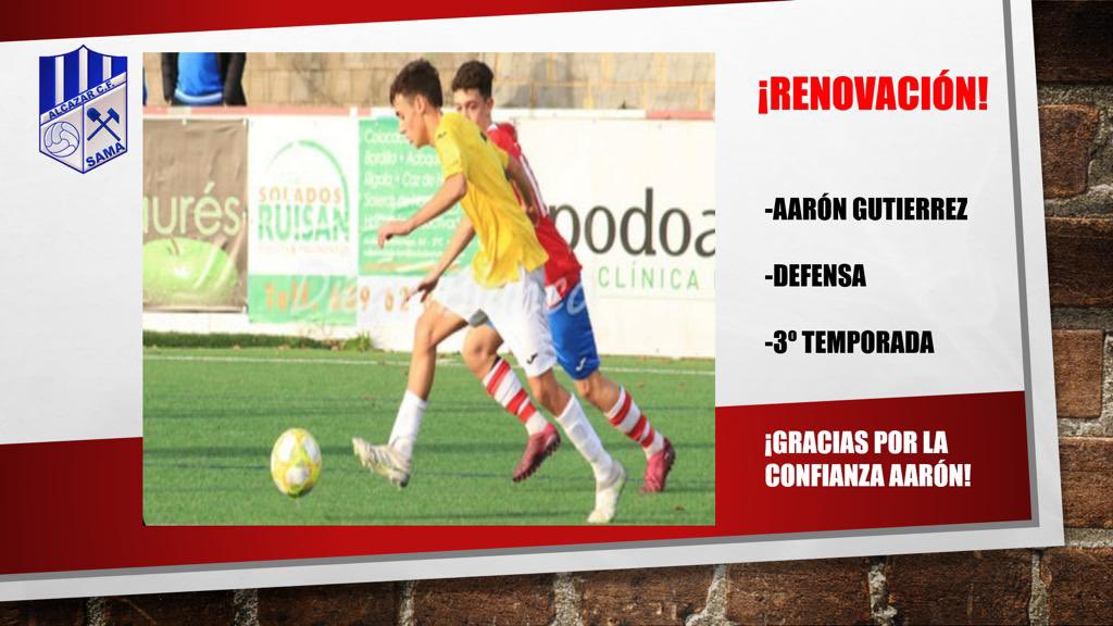¡RENOVACIÓN! 🔴🔵

Pablo González y Aarón Gutiérrez renuevan el compromiso con nuestro club una temporada más.

Ambos cumpliran su tercera temporada defendiendo nuestros colores.

¡Muchas gracias por la confianza chavales!

#SomosAlcázar
#Desde1954