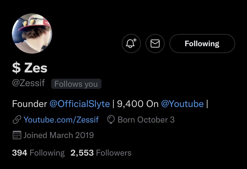 Flex that Zessif follow 👀