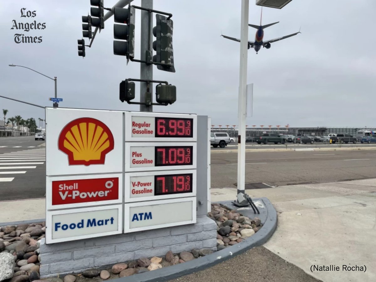 latimes's tweet photo. After months of debate, Gov. Gavin Newsom and California Democrats reached a budget deal for $9.5 billion in tax refunds as gas tax relief amid soaring prices at the pump.

https://t.co/ix3Mp9qFnV https://t.co/iZcxKWhIxZ