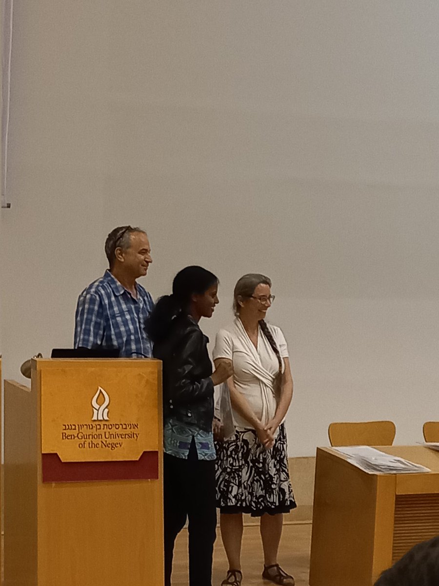 Very proud of my four students who received varied excellence awards <a href="/anumadangol/">Anuma Dangol</a> <a href="/AkukSusansun/">Susansun Akuk</a> Zhaniya and Ashageru and M.Sc graduation of <a href="/let_kho/">Let Kho Hao</a> and Nati. Congratulations 🎊 <a href="/bidrBGU/">bidrBGU</a>