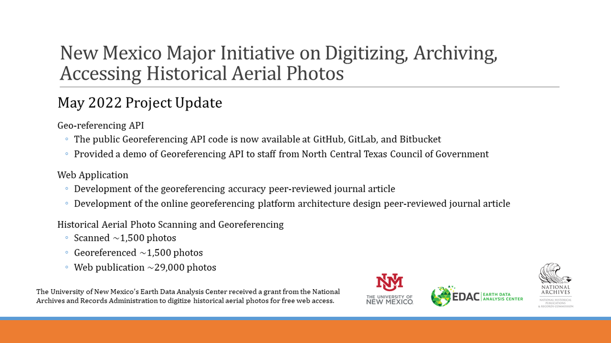 nmrgis's tweet photo. NARA Project Update: May &amp; June 2022 
@UNM, @NHPRC

  #historical #aerialphotos #NewMexico  #archives https://t.co/RFdtuCqEg1