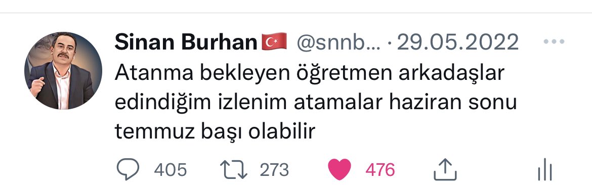 snnburhan's tweet photo. Sevgili öğretmen dostlarım size tam bir ay önce Haziran Sonu Temmuz Başı demiştim. Teşekkürler diye yazan dostlar ben teşekkür ederim https://t.co/wnuCVc520L