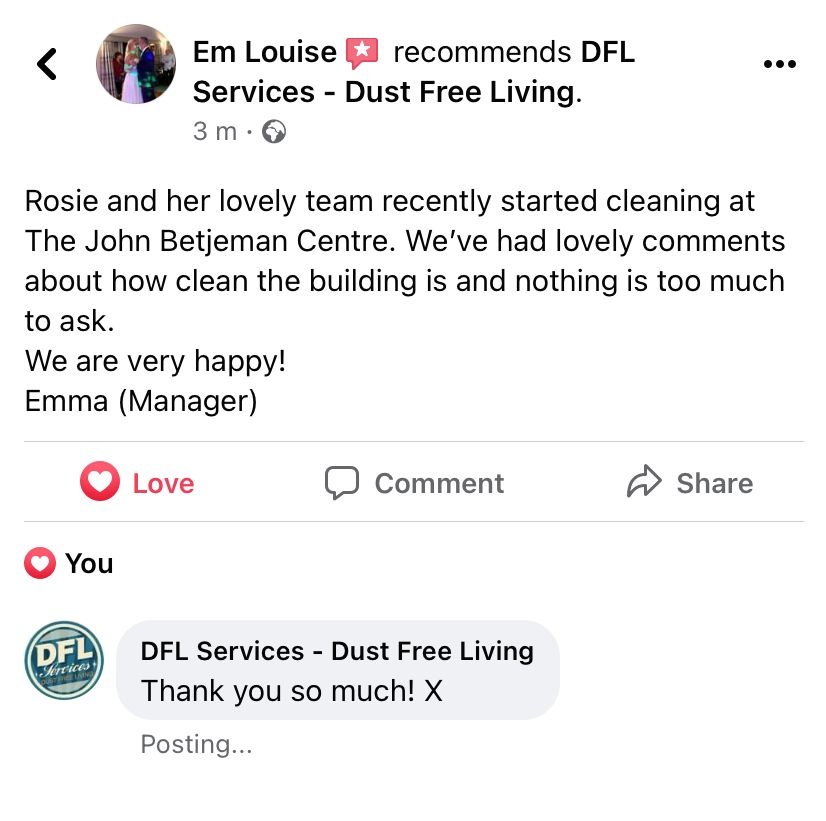 DFL_Dust_Free's tweet photo. Love our reviews! #cleaning #cornwall https://t.co/QRkUgHIE3T