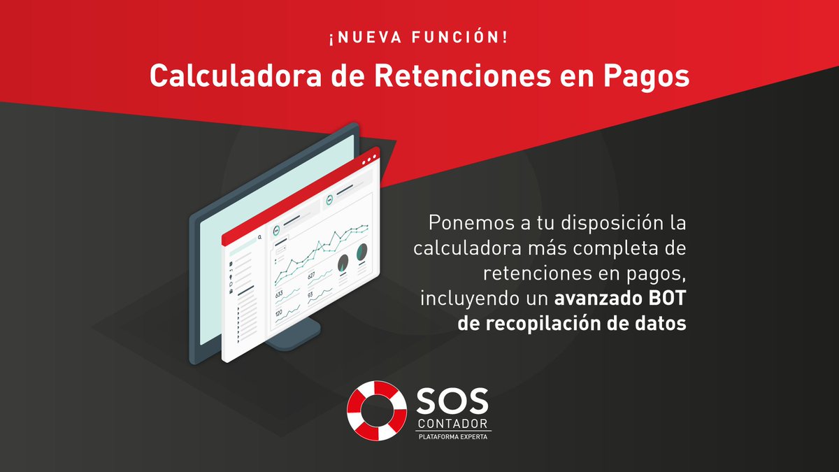 soscontador's tweet photo. Ponemos a tu disposición la calculadora más completa de retenciones en pagos, incluyendo una poderosa herramienta de recopilación de datos.
https://t.co/nfDZ6oBcsn
#SosContador #Contador #Contadora #Contadores #Contable #SistemaDeGestion #SistemaContable #SoftContable https://t.co/E0IsCU1xcS