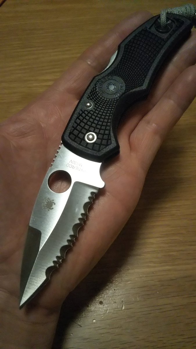 warpfin's tweet photo. プレーンエッジも追加で。
#spyderco
#spyderconative
#スパイダルコ https://t.co/DhMRYQiXHO