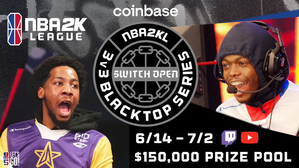 Coinbase NBA2KL 3v3 SWITCH OPEN starts June 14 and will conclude on Saturday, July 2. 
32.

Grab your tickets to watch the game here in Indianapolis at the Pavilion at Pan Am from June 28th-July 2nd by clicking the link in our bio or here indypavilion.com.