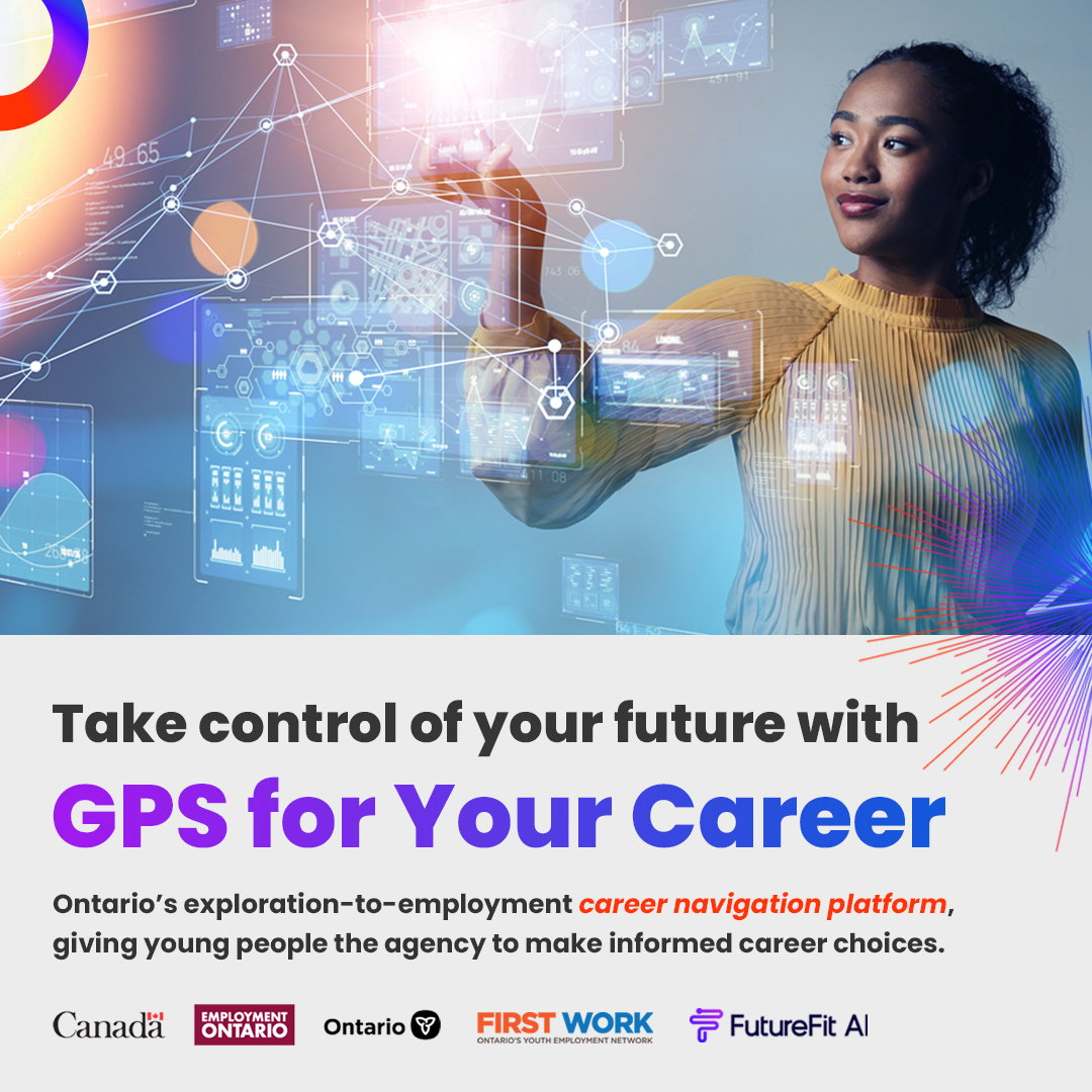 Calling all Ontario #Youth! Take control of your future with #GPSforYourCareer - a new, AI driven tool to help get you on the pathway to your chosen career! First Work is proud to launch this initiative powered by @FutureFitAI
Register now at bit.ly/3OEI9eJ