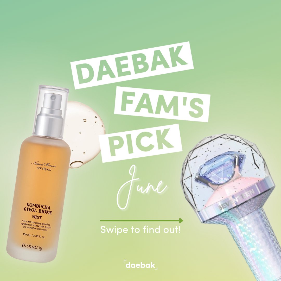 daebakbox's tweet photo. What was your last major shopping haul? 🛒 Take a look at our Daebak Fam's picks for the month of June! Which item/s would you get for yourself? 😘

https://t.co/0bVDJg5REQ

#daebak #getdaebak #daebakitems #shopping #shoppinghaul #kbeauty #kfood #seventeen #bt21 #bts #yumiscells https://t.co/2rWbjzcqEn