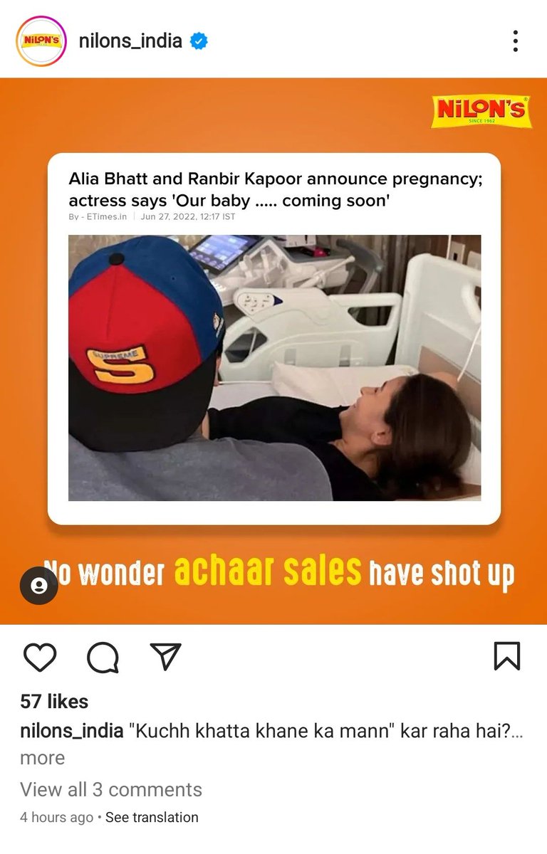 highheelswaali's tweet image. Only in India would this be a first mover brand for a pregnancy announcement. 

#whatapickle
#AliaBhattPregnant