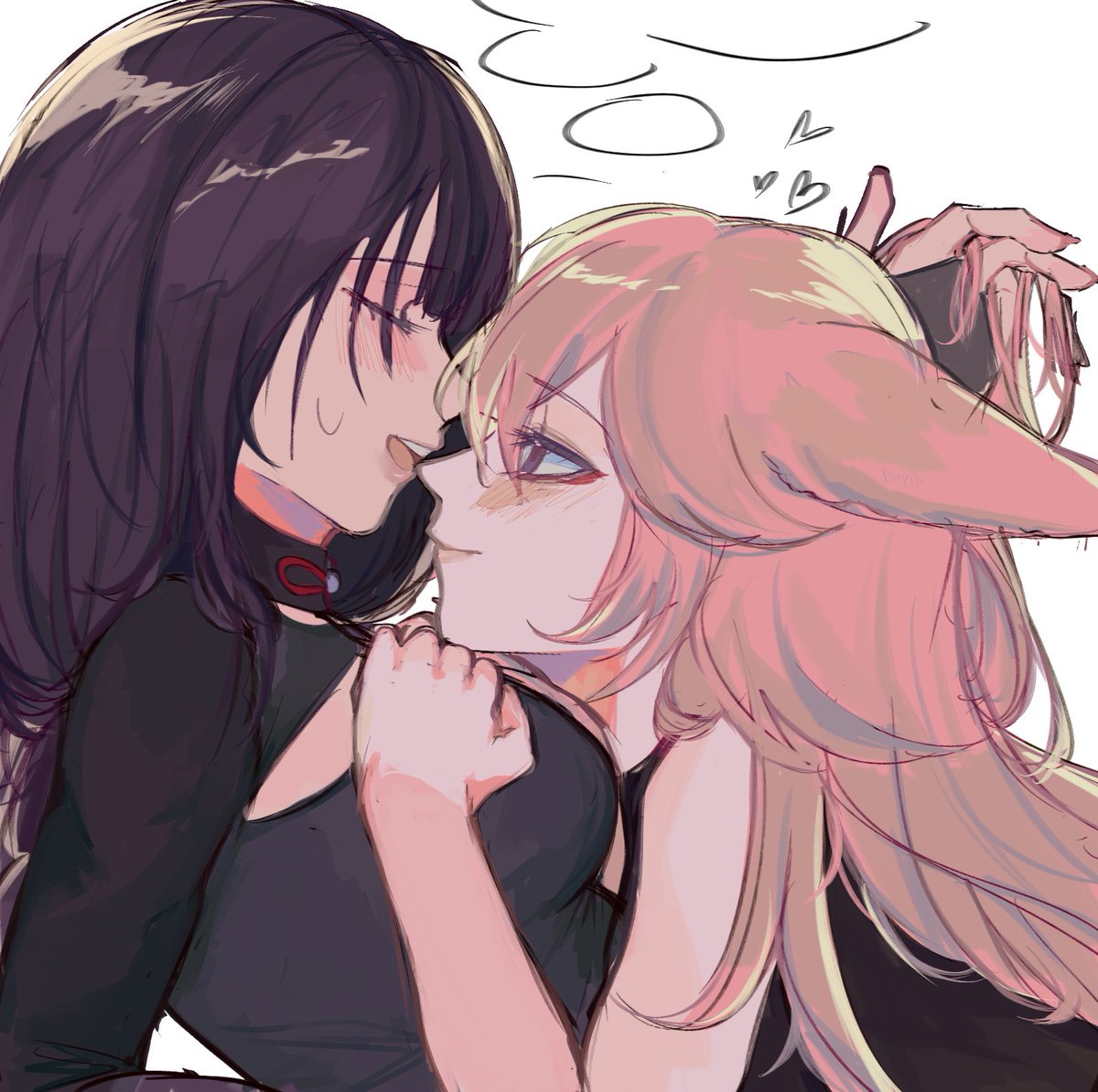 геншин импакт юри арт. геншин импакт сяо и ху тао. геншин юри. Genshin impact yuri. Eimiko genshin impact yuri.