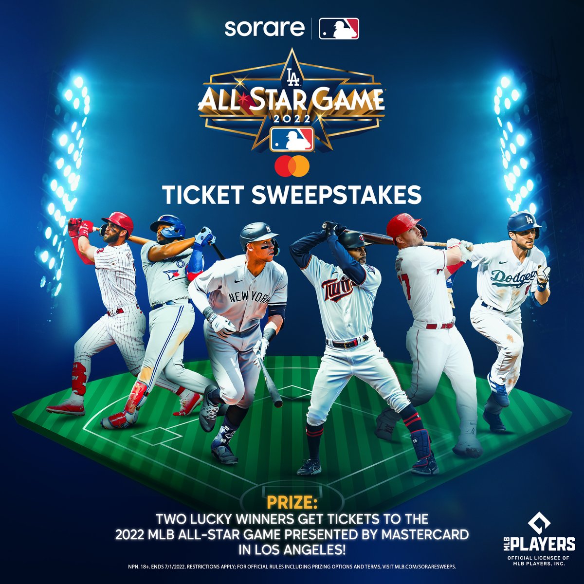 An All-Star trip for two? It could be for you! ⭐️RT this tweet. ⭐️Follow @SorareMLB. ⭐️Sign up to play at sorare.com/mlb.