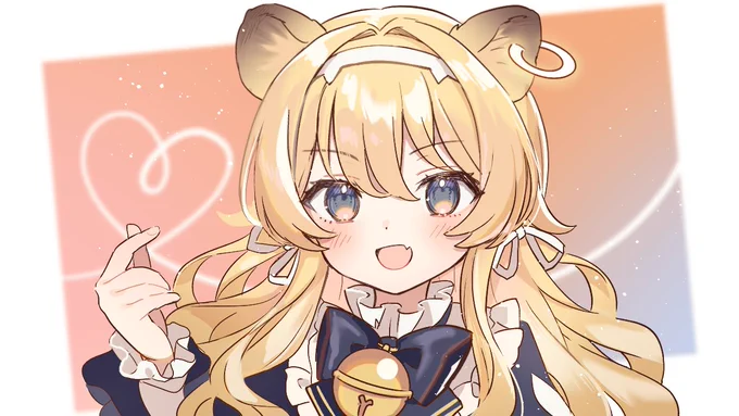 レグルシュ・ライオンハートちゃんのファンアートです🔔🐾
#らいおんはあーと 