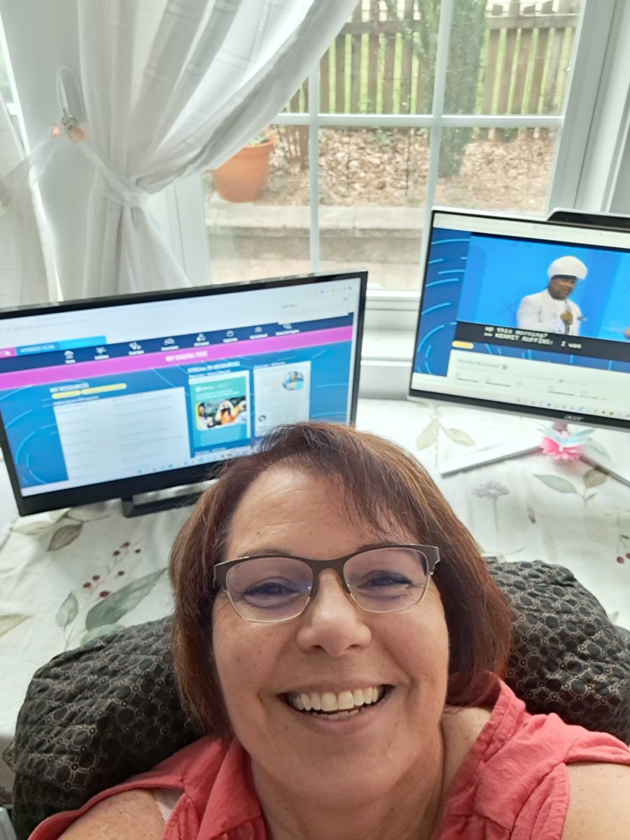 Attending #ISTELive22 from my sun porch
  So much fun!