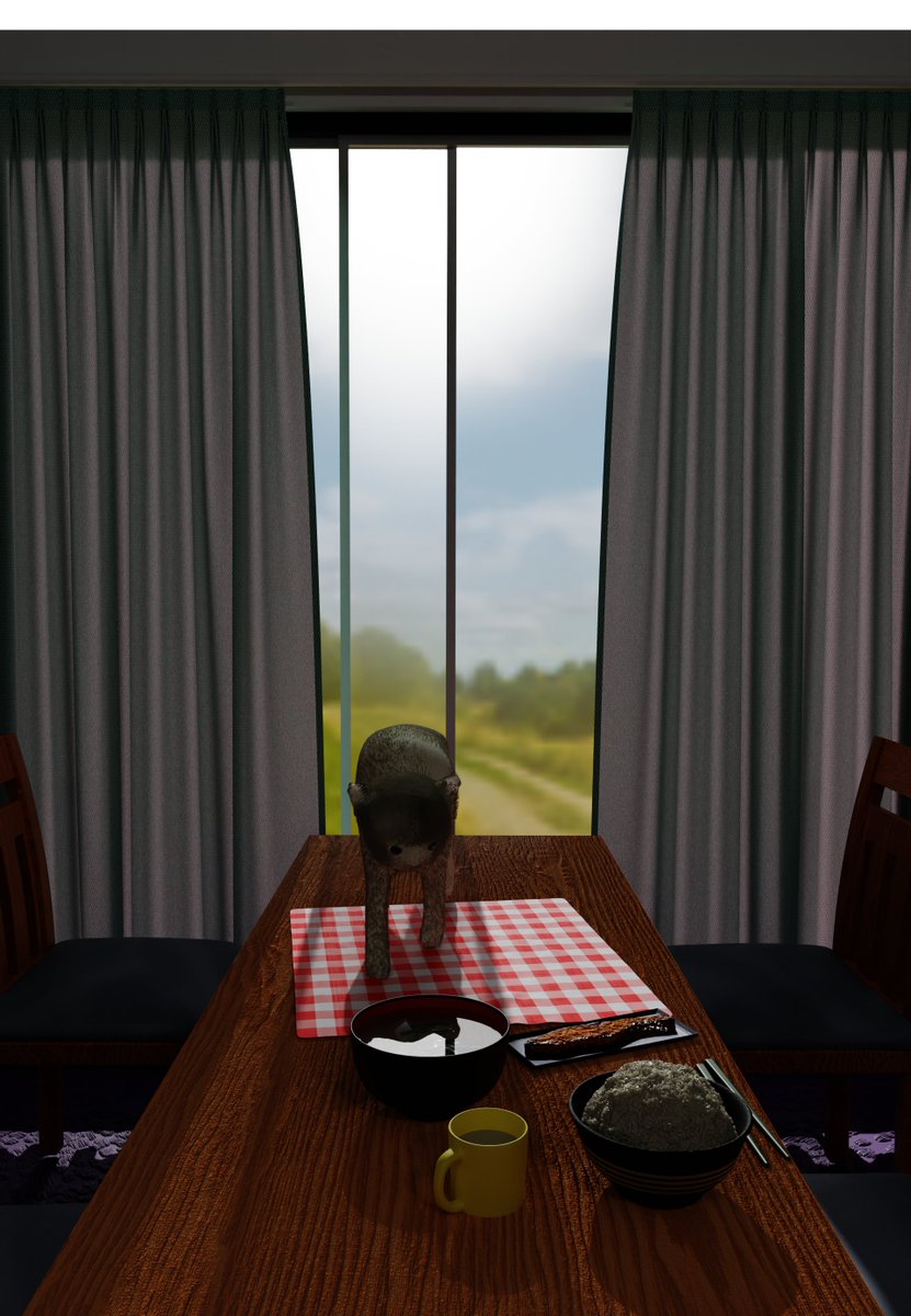 Bondo_123's tweet photo. 朝食をつくってみました！
#blender #b3d #blender初心者 https://t.co/ufYrdTLMh2