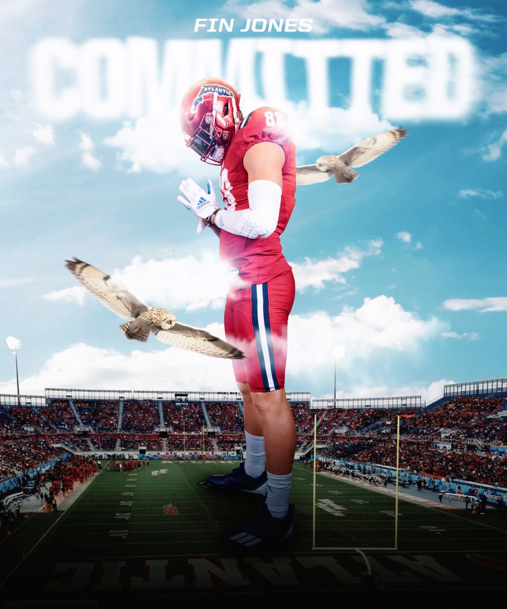 Fin Jones (@finjoneste) on Twitter photo Beyond blessed and excited to announce my COMMITMENT to FAU!! #AGTG <a href="/CoachTaggart/">Willie Taggart</a> <a href="/CoachWoodie/">Raymond Woodie Jr.</a> <a href="/chadlunsford/">Coach Chad Lunsford</a> <a href="/BrentDearmon/">Brent Dearmon</a> <a href="/4Warinner/">Ed Warinner</a> <a href="/CoachJoeyG/">Joseph Guarascio</a> <a href="/MarinelliShane/">Shane_Marinelli</a> <a href="/john_p34/">John Peacock</a> Beyond blessed and excited to announce my COMMITMENT to FAU!! #AGTG <a href="/CoachTaggart/">Willie Taggart</a> <a href="/CoachWoodie/">Raymond Woodie Jr.</a> <a href="/chadlunsford/">Coach Chad Lunsford</a> <a href="/BrentDearmon/">Brent Dearmon</a> <a href="/4Warinner/">Ed Warinner</a> <a href="/CoachJoeyG/">Joseph Guarascio</a> <a href="/MarinelliShane/">Shane_Marinelli</a> <a href="/john_p34/">John Peacock</a>