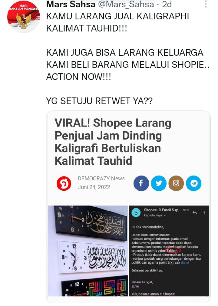 CDRW7105's tweet photo. @ShopeeID  lagi viral ya min ini? https://t.co/3pqevIajGd