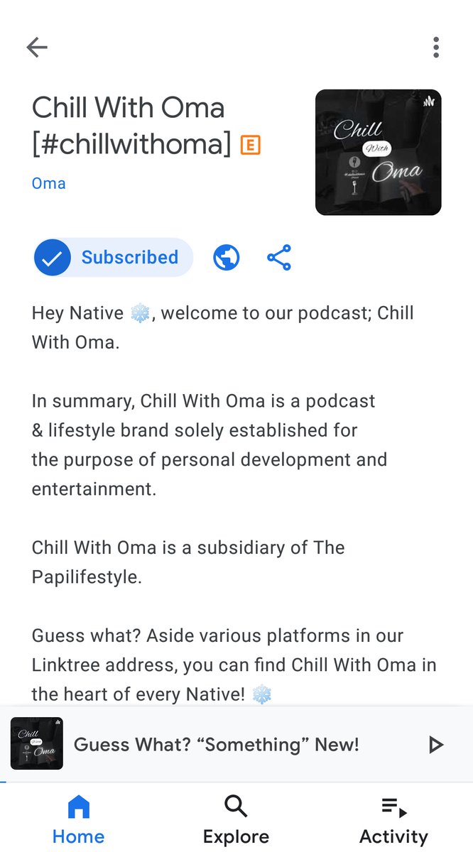 chillwithoma's tweet photo. #chillwithoma

Counting down in seconds and minutes!!!! 

What platform will you be listening to our podcast on? 

[PS subscribe to our newsletter to get early access to our podcast episodes, blogs etc] 🌝🤭 https://t.co/3v6mE5UE4J