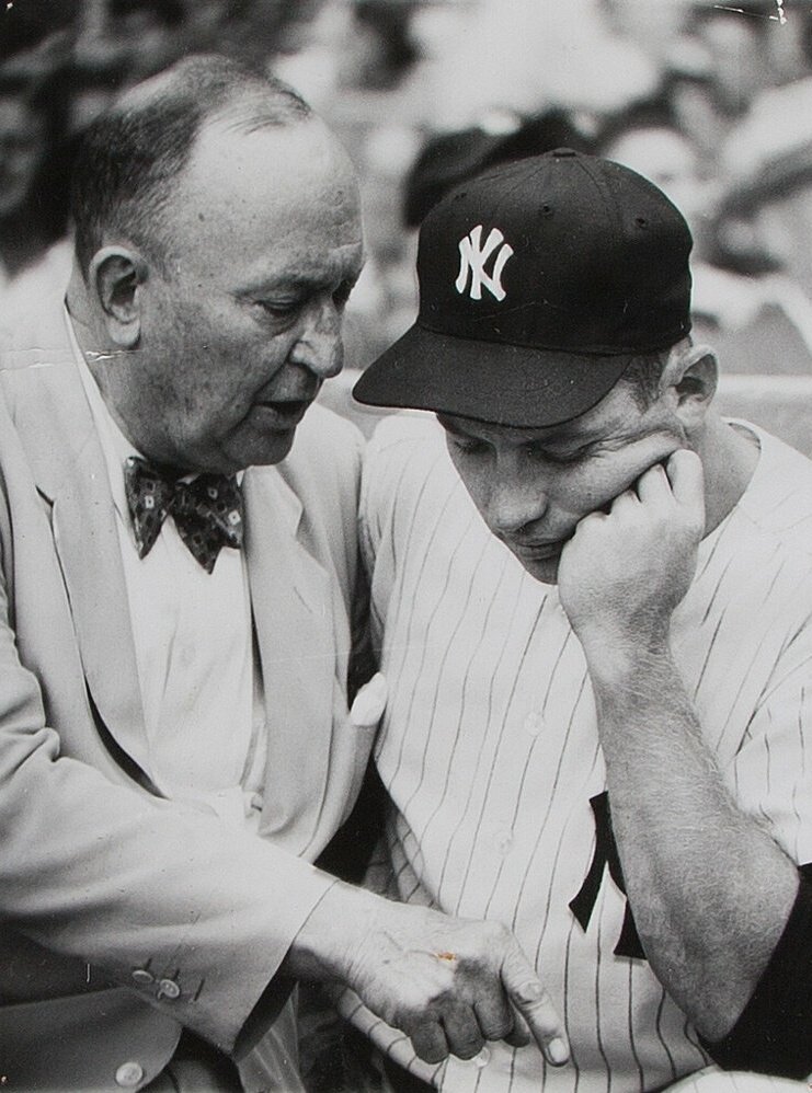 ClassSportsPix's tweet photo. Mickey Mantle and Ty Cobb. #RepBX #DetroitRoots https://t.co/5rsrNmyjvF