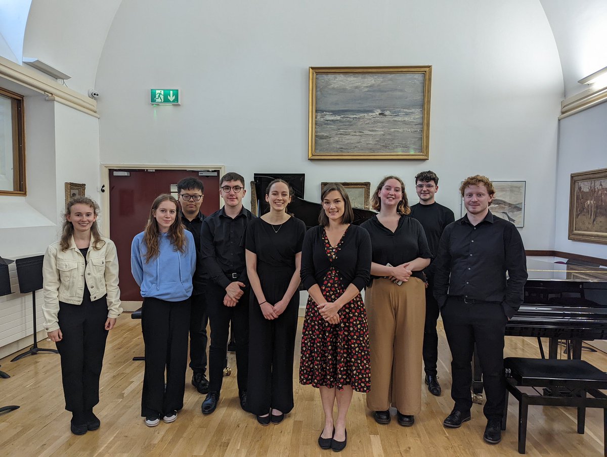 RWCMDwoodwind's tweet photo. Congratulations to Tamara Sullivan, winner of the @RWCMD @HowarthofLondon Double Reed Prize 2022 with a performance of Britten Temporal Variations that hugely impressed our adjudicator Llinos Owen. Bassoonist Matthew Harrison (2nd right) was awarded a Commendation. @BDRSoc https://t.co/1ztPat2KRe