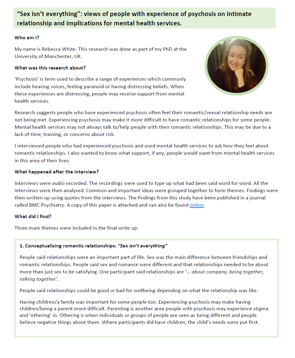Romantic relationships & psychosis study tweet media