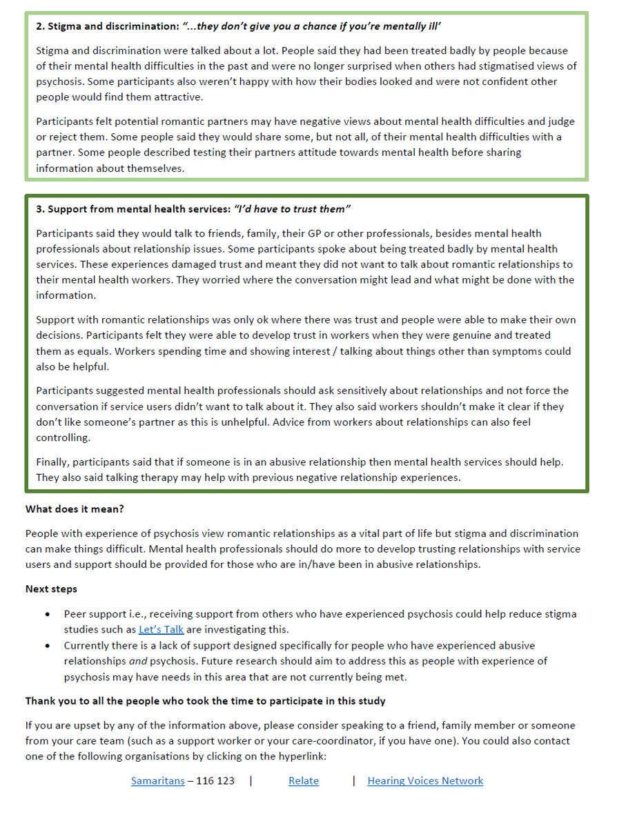 Romantic relationships & psychosis study tweet media