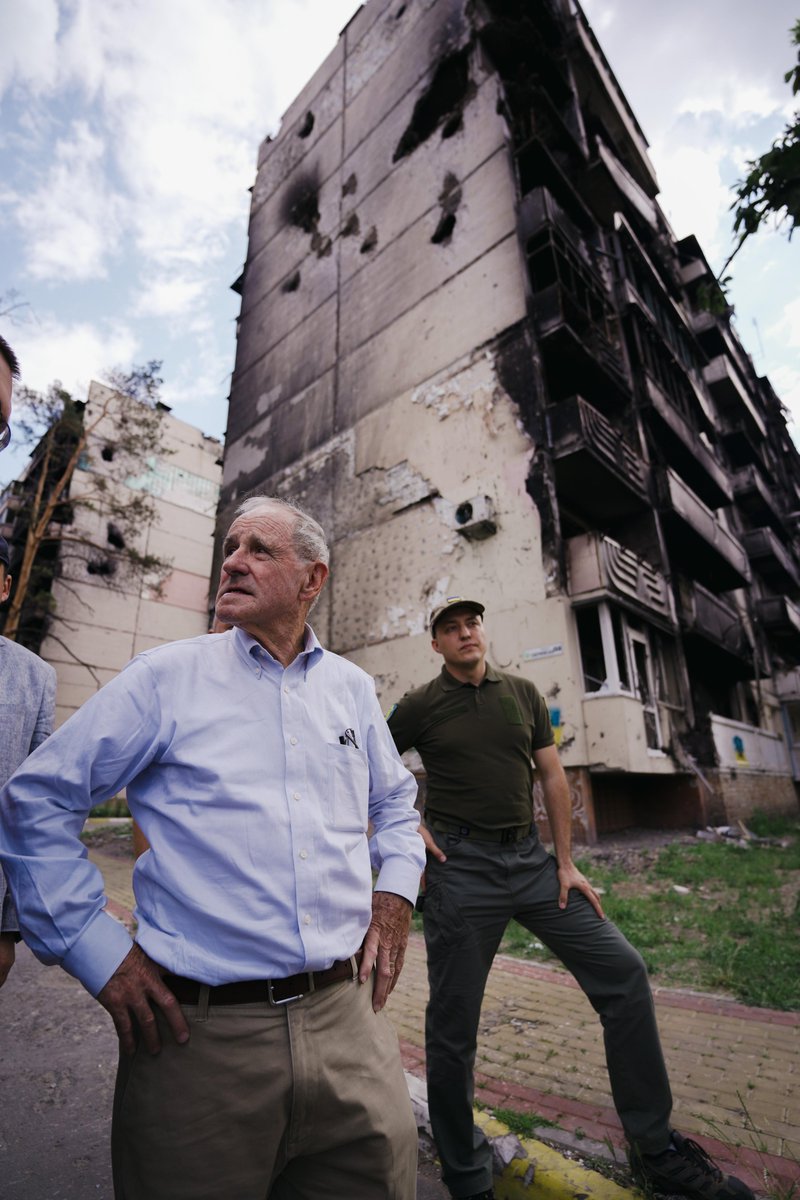 SenateForeign's tweet image. #Ukraine can win this war, but only if we help get it what it needs. I was taken aback by the atrocities I saw firsthand in #Irpin and #Hostomel, and we cannot stand by and watch these happen again.