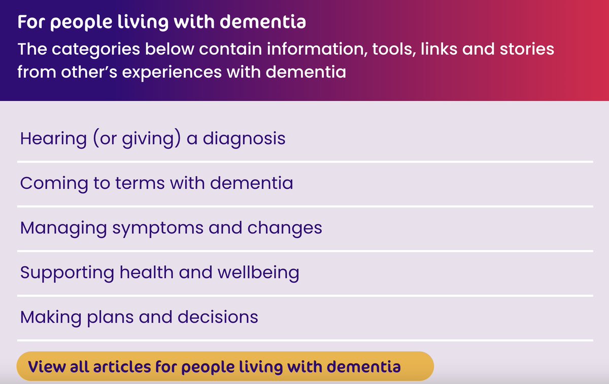 Find your way forward with Dementia. Check out the resources for persons living with dementia on our website here: forwardwithdementia.ca/living-with-de…