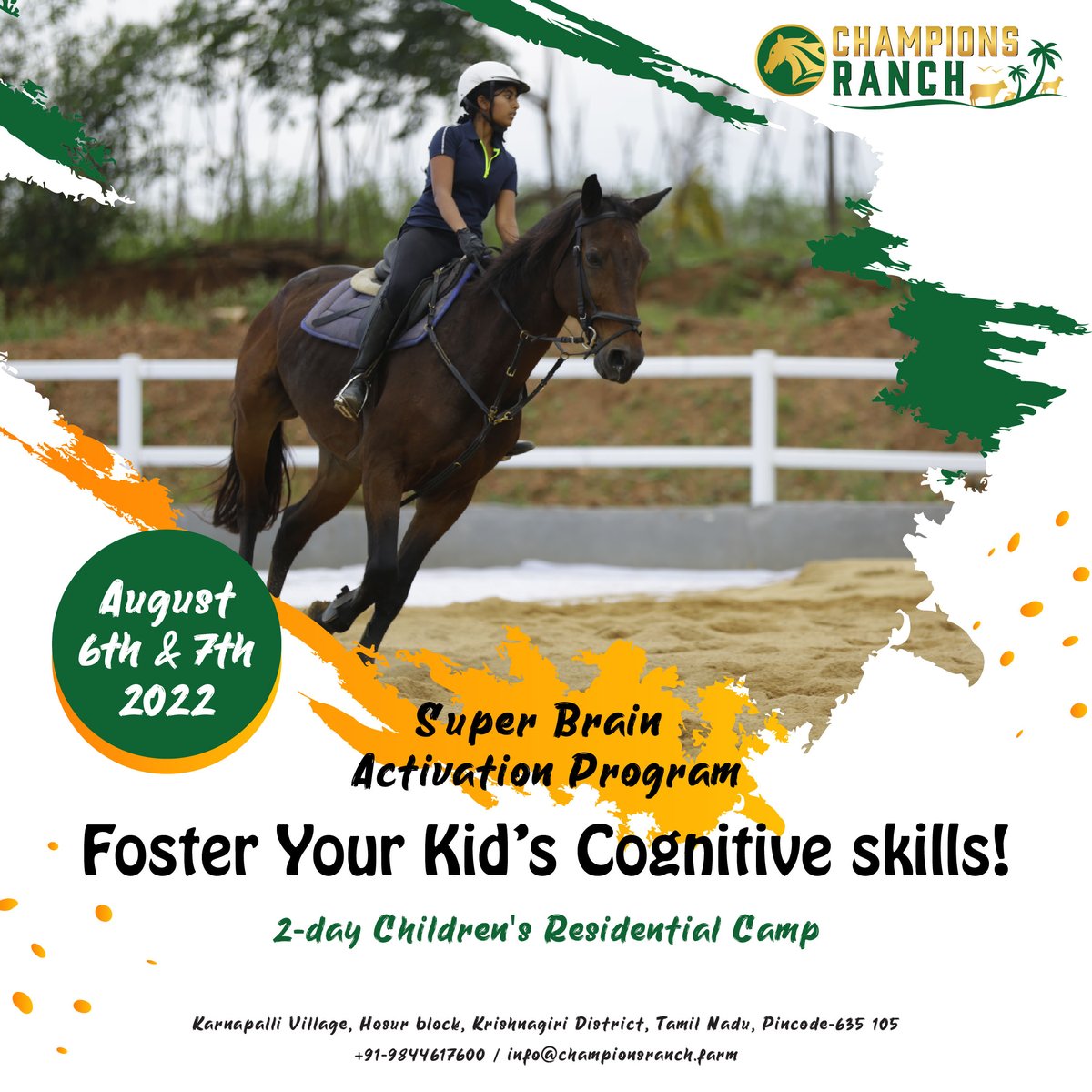 championsranch's tweet photo. Do you wish to improve your child's analytical and creative abilities? Register now for our two-day residential camp at Champions Ranch.

#residentialcamp #brainactivationprogram #summercamp #afterschoolprogramme #enhancecreativeskills #cognitiveskills
#intellectualskills https://t.co/T6CHcHPvBd