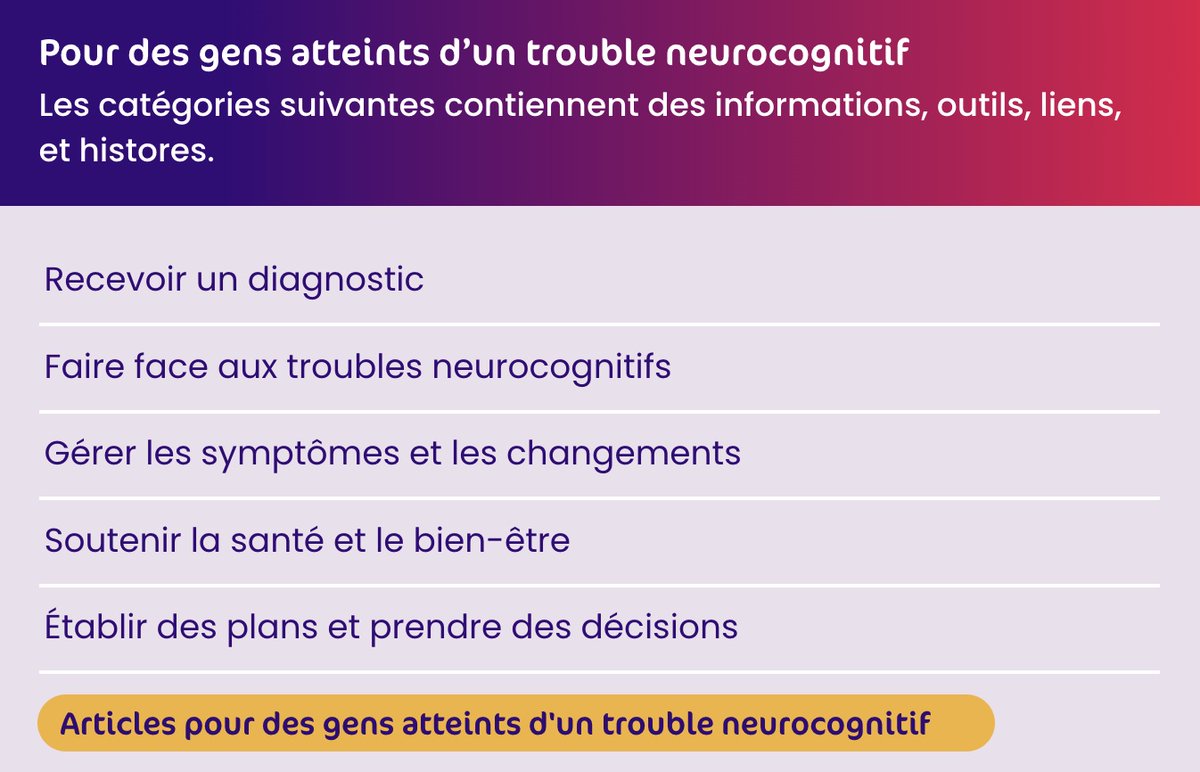 Trouvez votre façon d’avancer avec un trouble neurocognitif. Consultez notre site web avec plein d’ressources. forward-avancer.ca/pour-des-gens-…