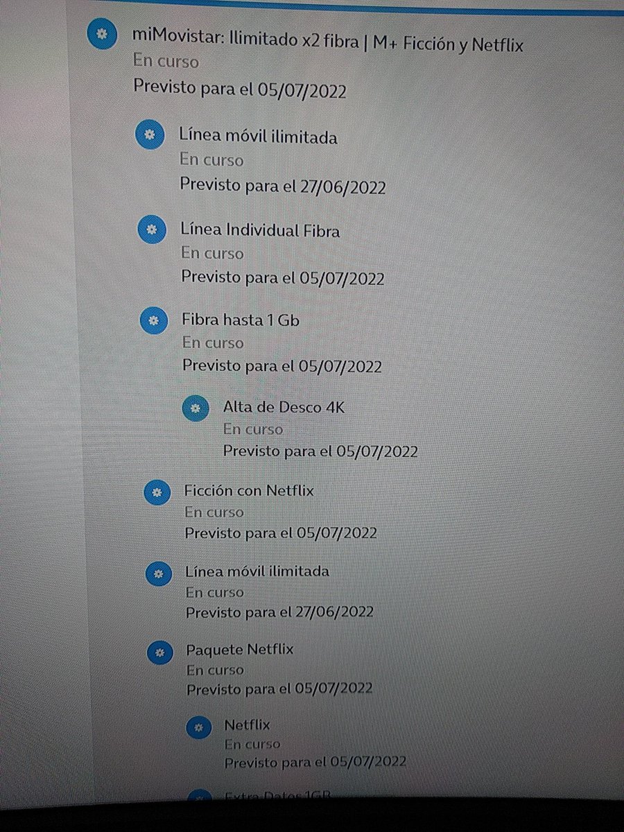 Krohnn's tweet photo. Tras cancelar por fin el pedido de Netflix2 y por tanto el envío del deco (WTF). Hoy se procede a contratar ficción y Netflix4, después de hacer otra grabación se procede al envío del del Deco. Cosas de Movistar ... PD: sigo sin Disney y me temo que hasta que no llegue el Maldito https://t.co/ixx7z0KAGo