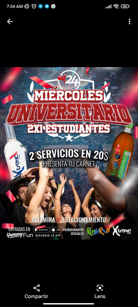 Curda24's tweet photo. LOS #MIÉRCOLES SE #ESTUDIA EN #CURDA24👩‍🎓

⭐2x1 #ESTUDIANTES⭐
Presenta tu carnet estudiantil y recibe 2 #servicios por el precio de 1🤯

👉 1 servicio de Rumbaron @rumba_ron
👉 1 servicio de #Vodka @xtremevodka
‼️POR TAN SÓLO $20‼️

Sácale provecho a esas noches de estudio✅ https://t.co/q4Fkff9nnk