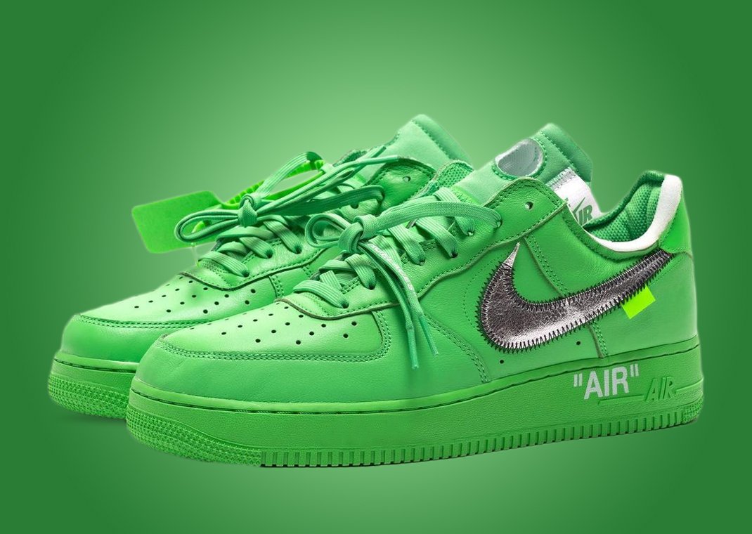 Sole Retriever on Twitter: "The Virgil Abloh: Figures Of Speech exhibit starts July 1st. Off-White x Nike Air Force 1 Low Light Green Spark is rumored to shock drop at the