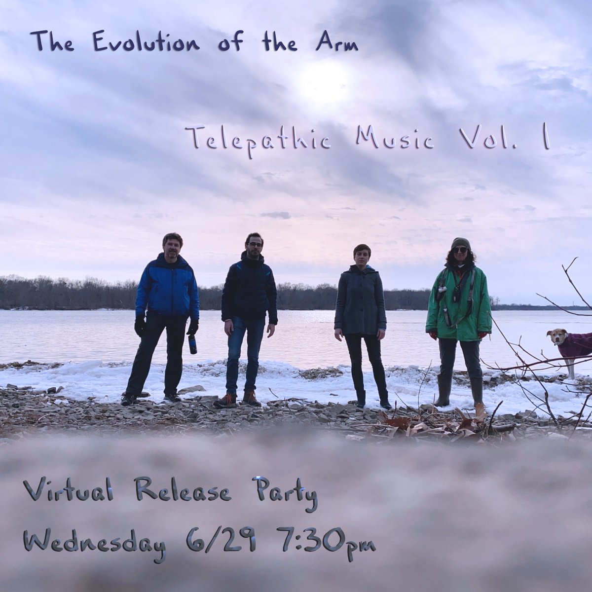We're excited to announce that this week @Evolution_Arm releases Telepathic Music Vol. 1, their first EP of music improvised on the astral plane! The EP will be available Wed, June 29, and the band is hosting a free virtual release party to celebrate: forms.gle/xie2B5QqFn1fra…