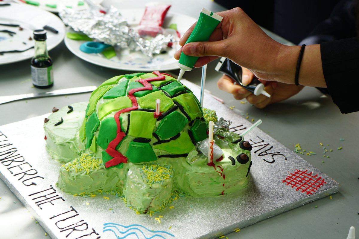 BromsSchool's tweet photo. All twelve Houses decorated their 'Bake Off' cakes on the theme of ‘Save our Planet’. Well done to Walters and, in particular, to Harrison B, who baked and decorated the cake himself.

🥇 @BromsWalters 
🥈 @BromsOakley 
🥉 @BromsTC

#BromsBakeOff #BromsHouses #SchoolActivities https://t.co/WbwYqSvAt4