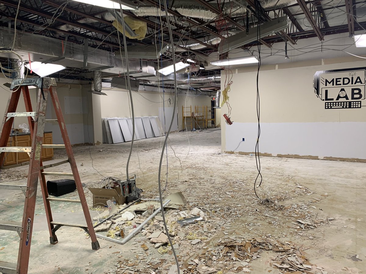 Transformation is well under way for the new Eagle Success Center and Media Lab 2022-23! The process is amazing! #POPESC #POPeagles #MediaLab #Library #thankfulandblessed