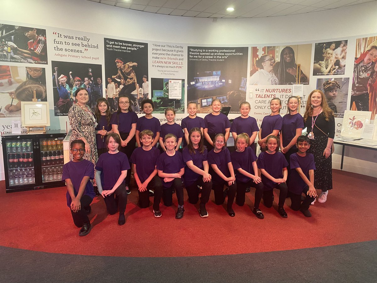 CavClosejnr's tweet photo. Our Shakespeare club ready to perform at @DerbyTheatre with @nwdrama #believeachievesucceed @TSA_HT @CEOHarmony #ACElearners https://t.co/qUYTzq0Qic