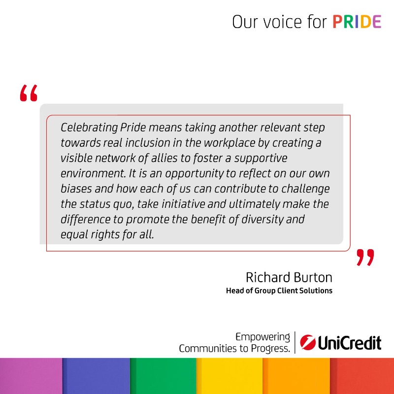 UniCreditEurope's tweet photo. #OurCommunities: tonight the spire of #UniCreditTower in Milan will light up in rainbow colours to support Global Pride with all our colleagues, clients and communities.
We're now ready to share the 4th episode of #OurVoiceForPRIDE
โค๐งก๐๐๐๐
๐ #UniCredit #OurCulture