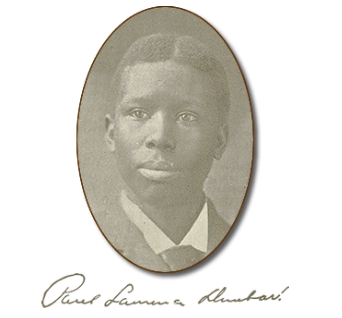 SAllen2M's tweet photo. On this day, 150 years ago, Paul Laurence Dunbar was born in Dayton, Ohio. In his short lifespan, he wrote twelve volumes of poetry, eight novels, an array of short stories and libretti, some of which are still being discovered. #Dunbar150 #thedunbaroperas https://t.co/g8oV3TtJeu
