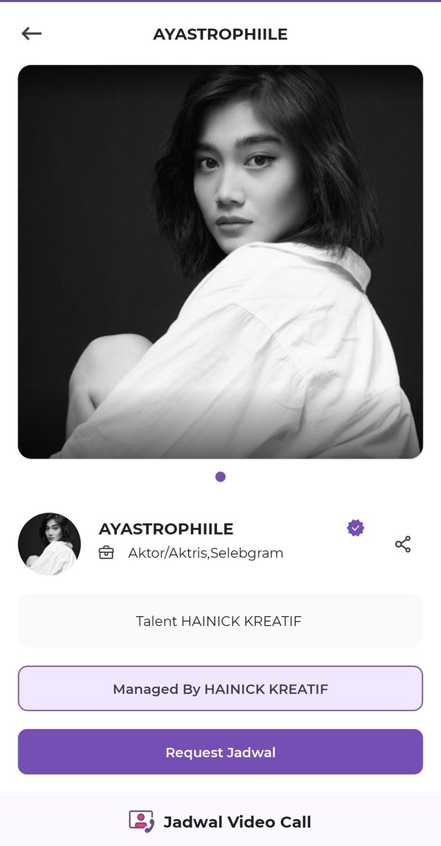 Yang kangen vidio call bareng <a href="/ayastrophiile/">Aya</a> yukk langsung di pesan tiket nya di aplikasi dinotis 🙂

Sampai jumpa di waiting room 😍😍