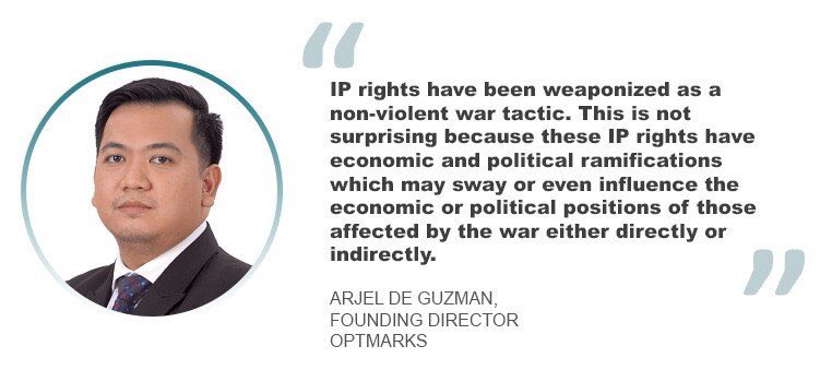 optmarks's tweet photo. OPTMARKS’ Founding Director, Arjel de Guzman, was recently quoted in an article published by Asia IP Magazine focusing on the implications of the Russia-Ukraine conflict and the effects of war to intellectual property. 

Read the full article here: https://t.co/uOHobTgDlx https://t.co/HstoBjokGw