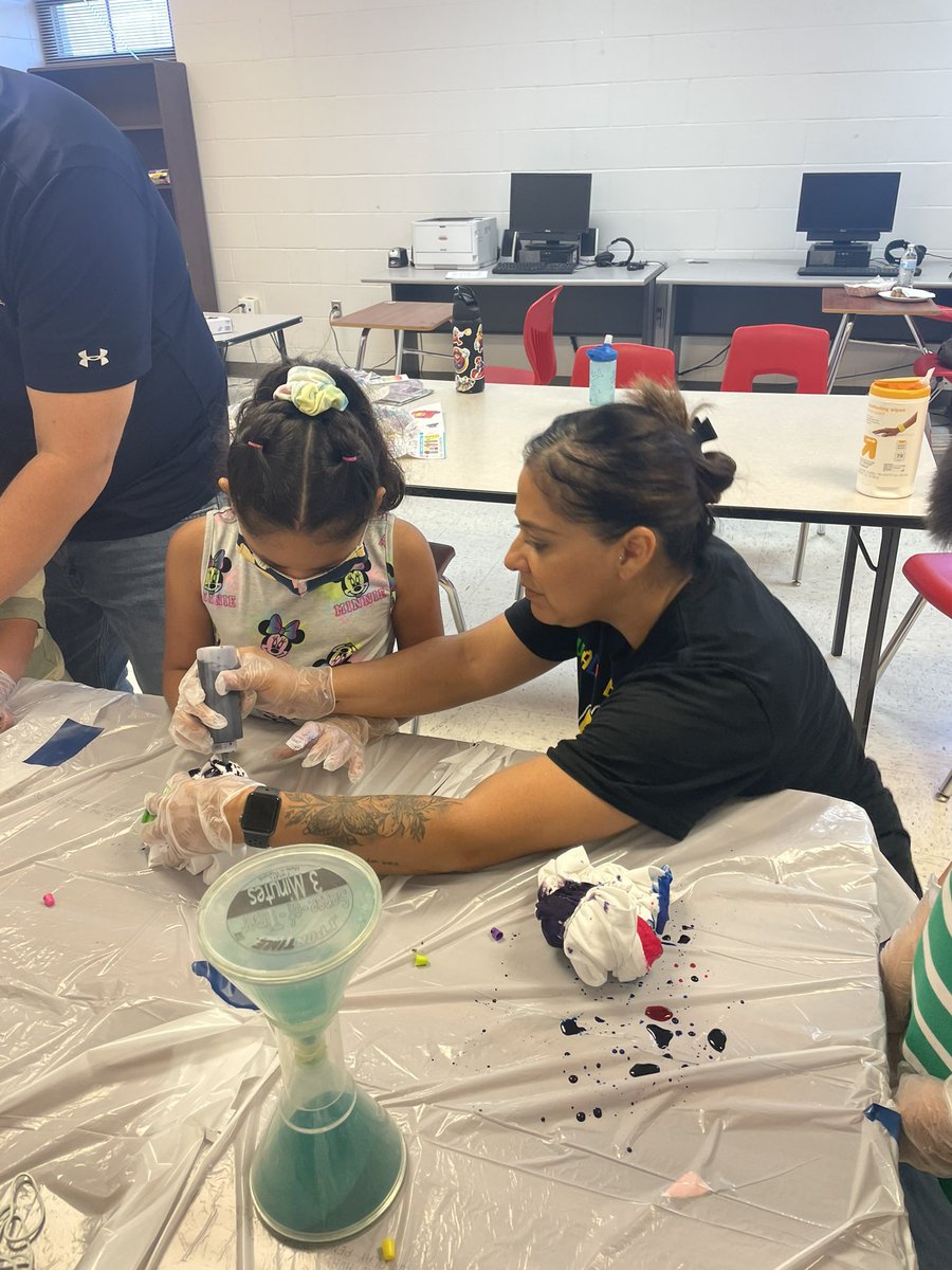 MichaelGarza3's tweet photo. @HCISDCurriculum @HarlingenCISD @MATrevino_13 ESY students creating their own tie-dye shirts!!! https://t.co/YuCFeMs6BE