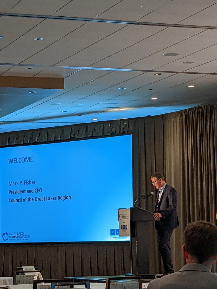 RyanLMack1's tweet image. Great kick off to @CGLRGreatlakes  Economic Forum.  Having leadership like @MarkPFIsher has kept things rolling even through the mess of the last few years.  Glad to be back in person. #GLEF2022