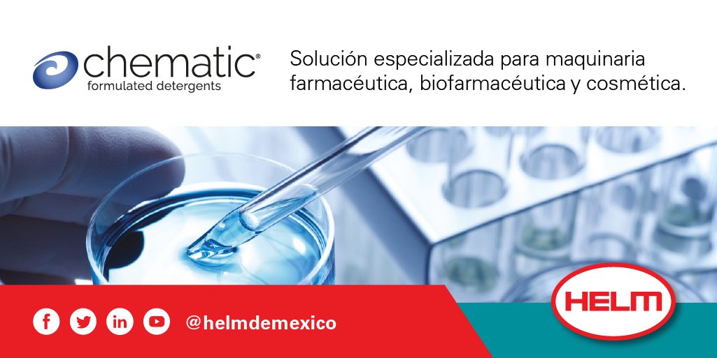 HelmDeMexico's tweet photo. YouTube: https://t.co/nyvHye4H9z
Contáctanos en: https://t.co/bxjP5sQo7u
Síguenos en nuestras redes LinkedIn y Twitter:
LinkedIn: https://t.co/vMAQwMc1vN
Twitter: https://t.co/iHgEl1eN20
#HelmDeMéxico #HelmFarma #DetergentesFarmacéuticos #Chematic https://t.co/kSkwZQ0AUk