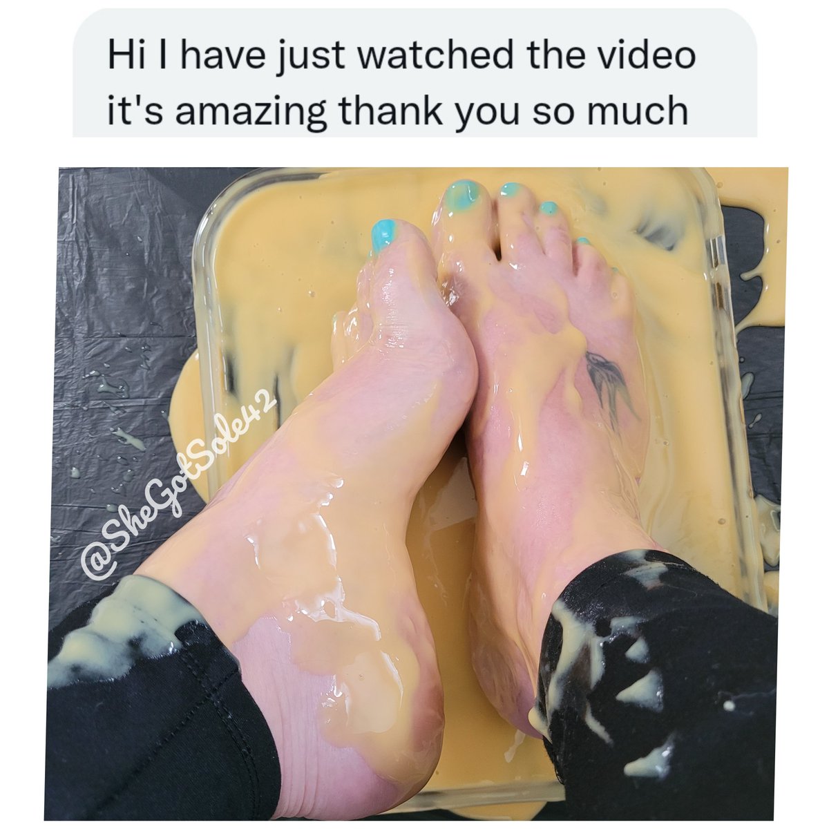 SheGotSole42's tweet photo. Another satisfied buyer 😌 
I had *so* much fun with this one 🔥 https://t.co/82lav4YAQr
