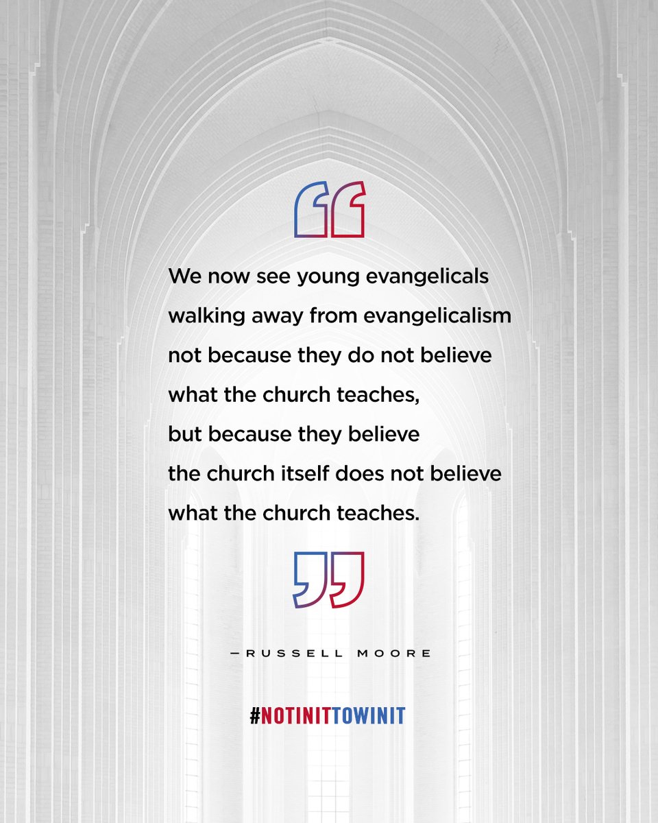 AndyStanley's tweet photo. This generation isn’t leaving the church because they disapprove of Jesus. They’re leaving because they’re convinced that the church disapproves of Jesus!

From Not In It To Win It https://t.co/RFEcCtMoHR