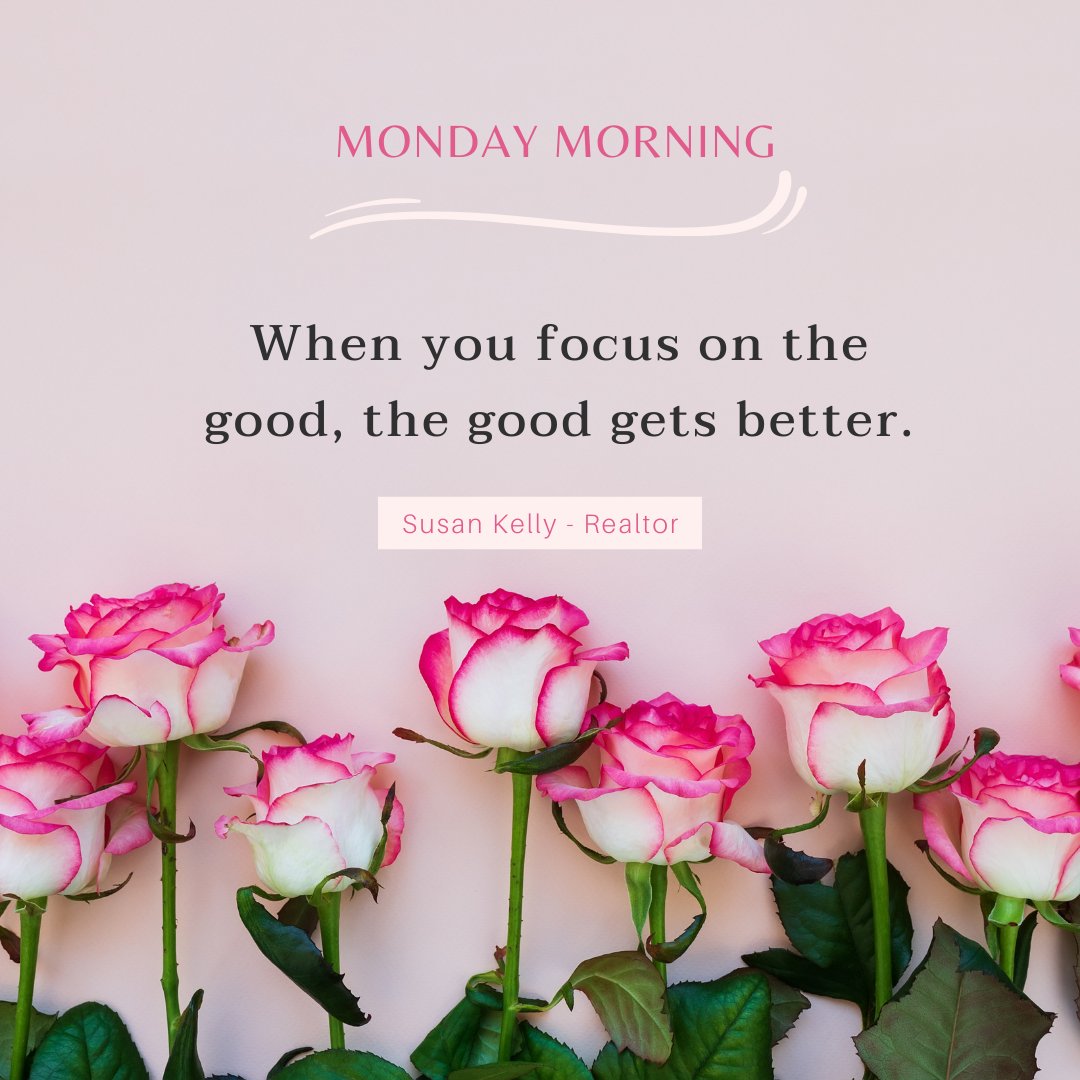SusanKellyHomes's tweet photo. When you focus on the good, the good gets better.
#MondayMotivation #Reminder #SusanKelly #SusanKellyRealtor #eXpProud #eXpRealtry #CountryLiving https://t.co/7BZa51vi5O
