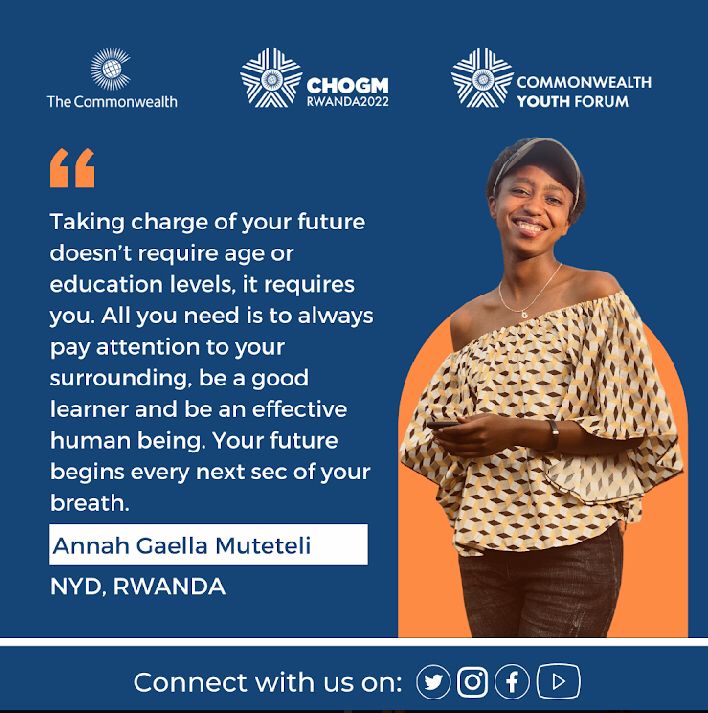 AberaInnovation's tweet photo. ABERA Innovation Hub’s Community Assistant on attending The Commonwealth Youth Forum not only made connections but also took some advice.  Youth empowerment will not only give them a chance to explore their talents, but also pave a way for the next generation.
#chogm2022 #rwot https://t.co/UwLNxiWTha