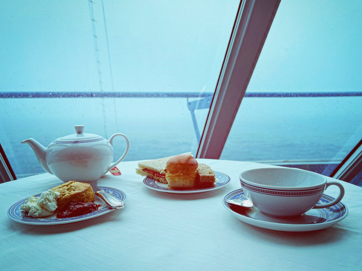 Kierbro's tweet photo. Time for tea on the high sea… And yes, it will be cream first… #afternoontea #teamcreamfirst @OceaniaCruises #Insignia https://t.co/qhcXUmJZIX