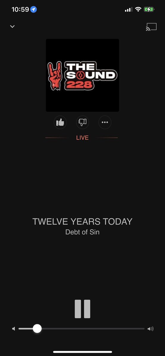 My fave Canadians in ⁦@twelveyearsband⁩ have recently re-released #DebtOfSin and I’m super happy to be hearing it on ⁦@thesound228⁩ 🤘🏻🔥#TheSound228 #NewRock #TwelveYearsToday